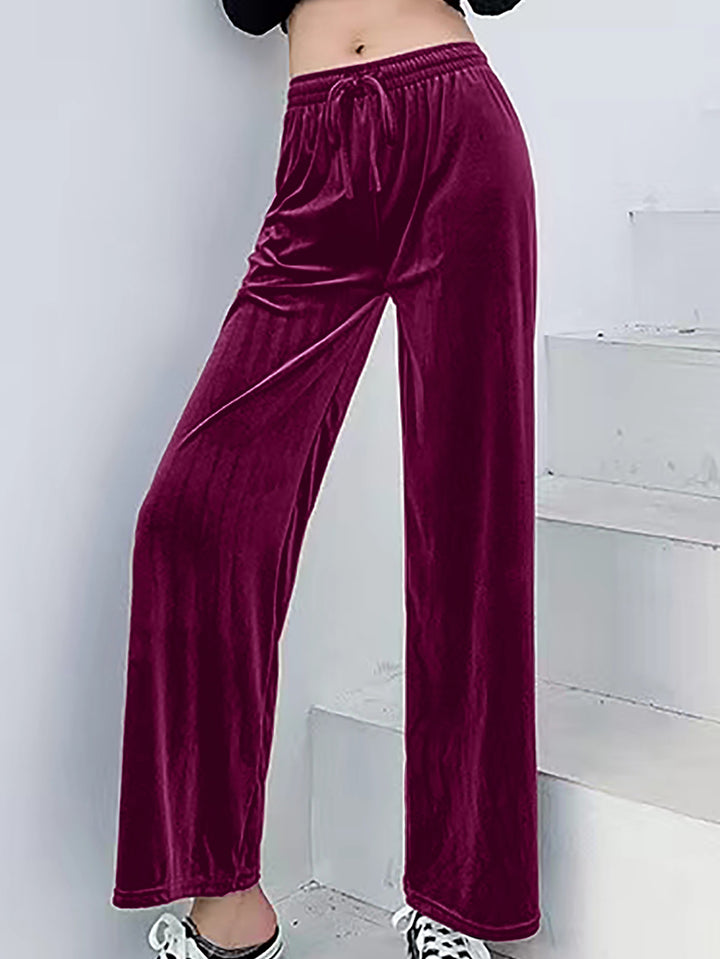 Damen weiche und lässige Lounge-Hose aus Samt Drune
