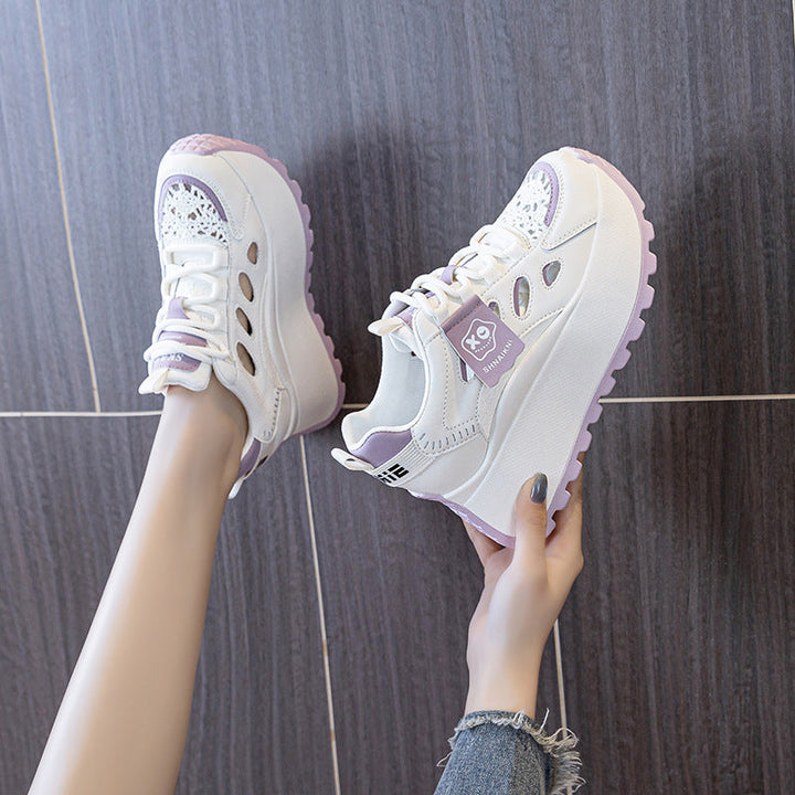 Damen Chunky Sneakers mit atmungsaktiver Mesh-Oberfläche und innovativer Dämpfung Drune