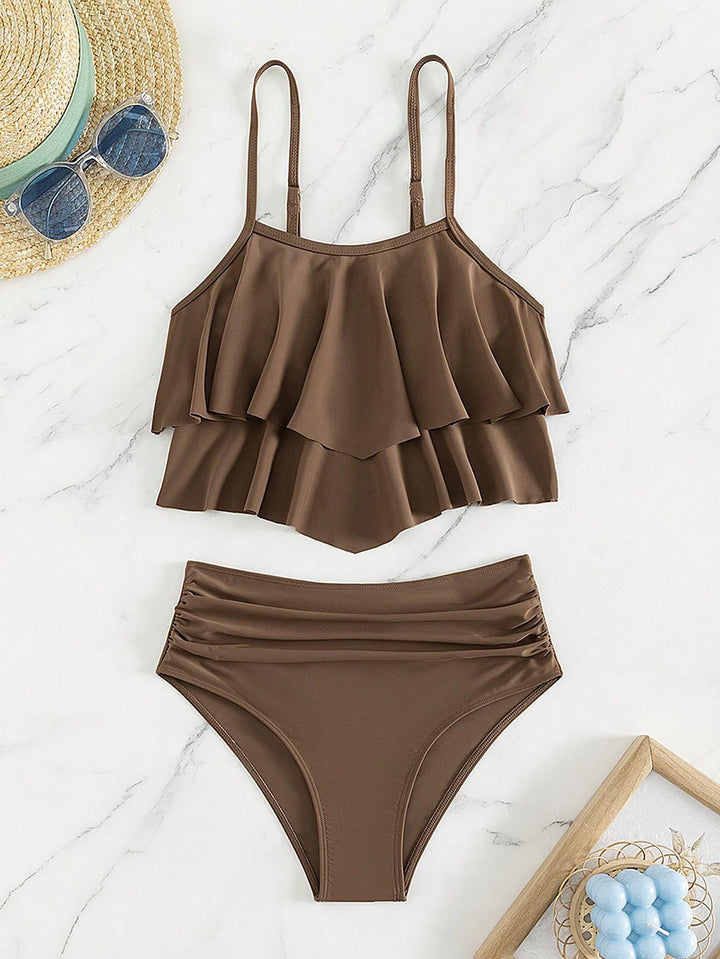 Damen Bikini-Set mit voluminösem Rüschendesign Drune