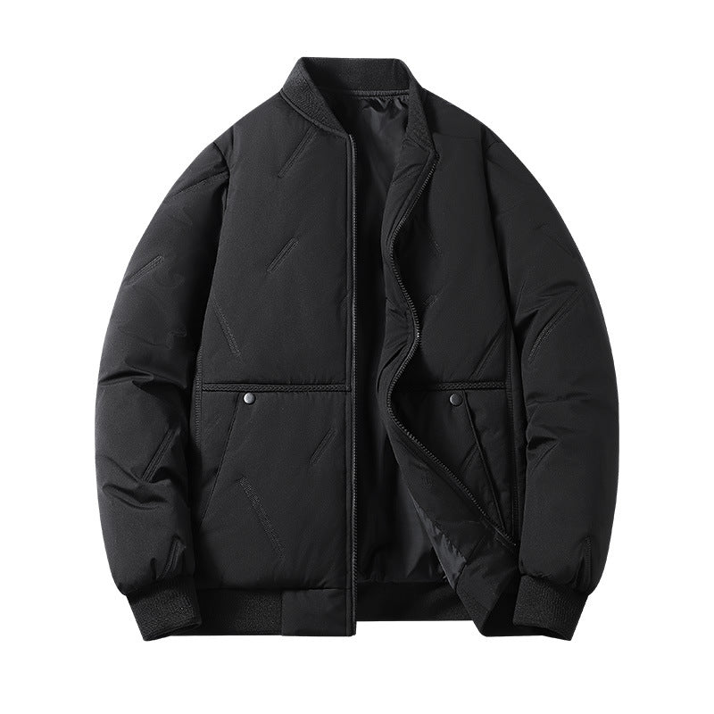 Unisex nan wattierte Steppjacke mit Stehkragen, wasserabweisender Außenhülle und elastischen Bündchen Drune