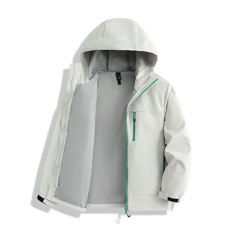 Herren Minimalistische Kapuzen-Softshelljacke mit atmungsaktivem Meshfutter & verdecktem Reißverschluss Drune
