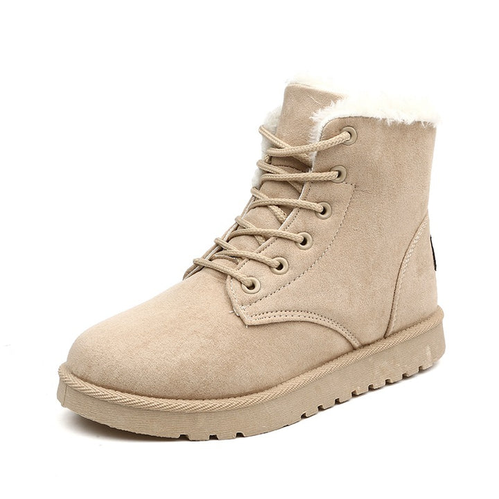 Damen gefütterte Winterboots mit strapazierfähigem Obermaterial und rutschfester Sohle Drune