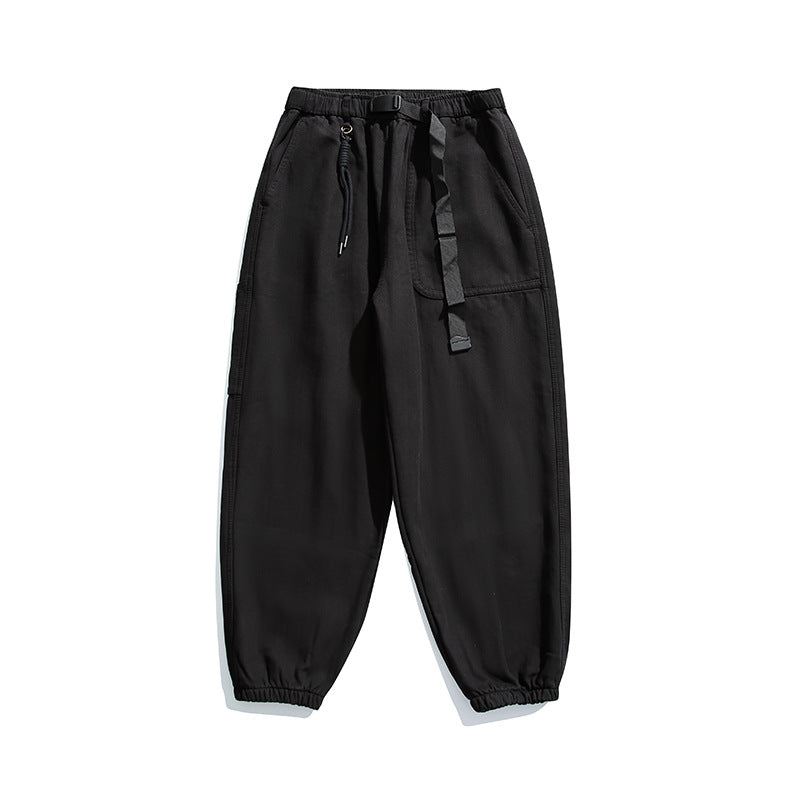 Herren Lockere Cargo-Jogginghose mit elastischem Bund Kordelzug und Utility-Taschen Drune