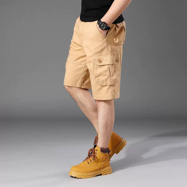 Herren Cargo-Shorts mit einer Vielzahl von praktischen Taschen und verstellbarem Bund Drune