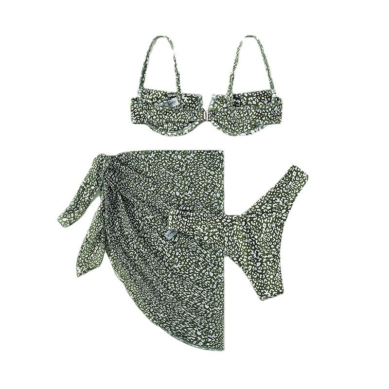 Damen Bikini Set mit umhüllendem Rock Drune