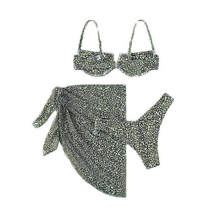 Damen Bikini Set mit umhüllendem Rock Drune