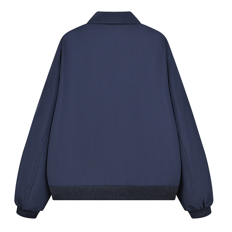 Herren Leichte Oversize-Übergangsjacke im Bomberstil mit Ärmeltasche & elastischem Saum Drune