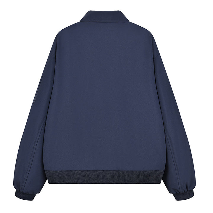 Herren Leichte Oversize-Übergangsjacke im Bomberstil mit Ärmeltasche & elastischem Saum Drune