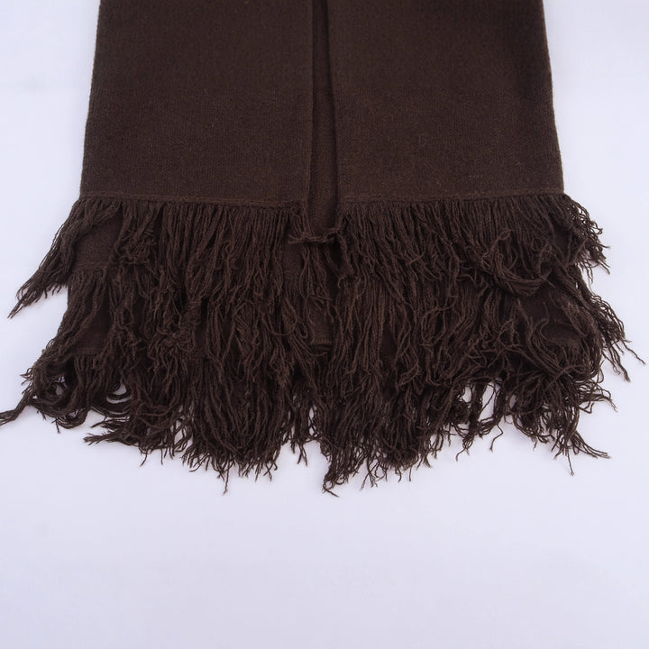Damen nan Fransenponcho mit Rundhalsausschnitt und dekorativem Knopfverschluss Drune