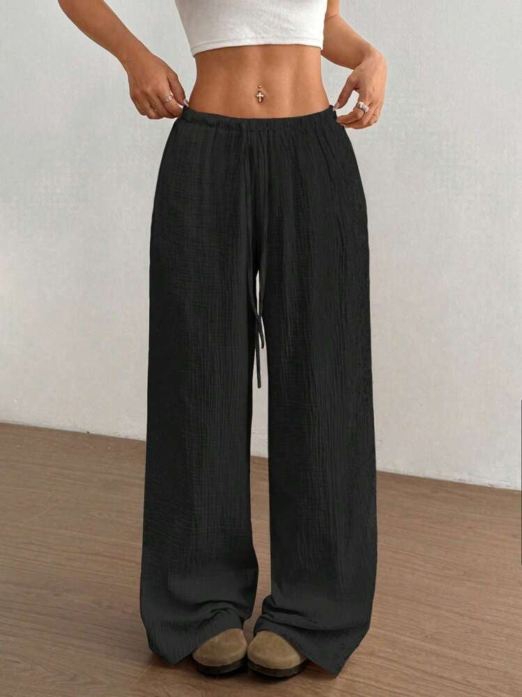 Damen Lockere Palazzo-Hose Drune