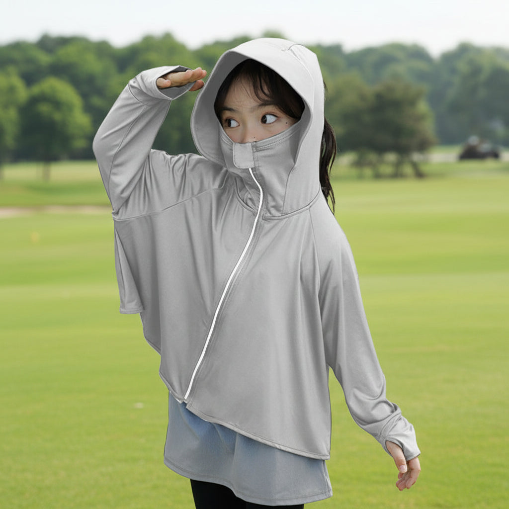 Damen UV-Schutzjacke mit Kapuze und atmungsaktivem Design Drune