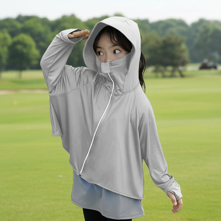 Damen UV-Schutzjacke mit Kapuze und atmungsaktivem Design Drune
