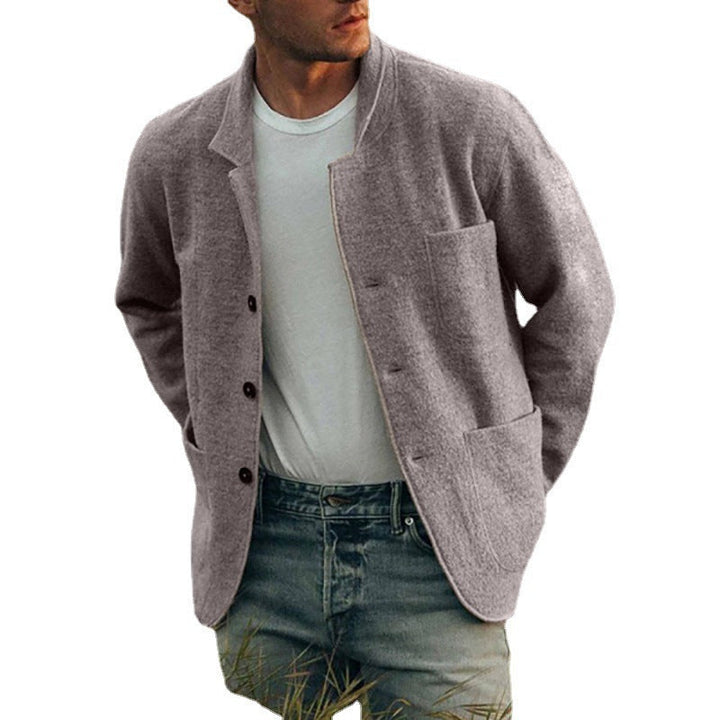 Herren lässige Cardigan-Jacke Drune