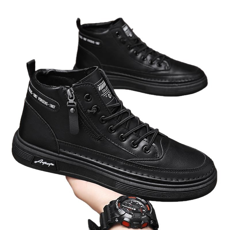 Herren Hochwertige Leder Sneakers Drune