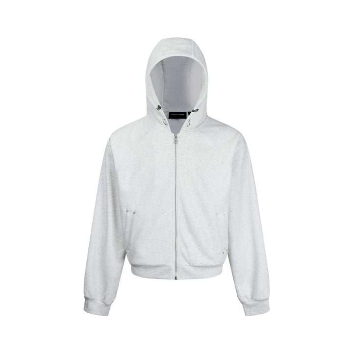 Damen Kapuzen-Sweatjacke mit Reißverschluss und Raglanärmeln Drune