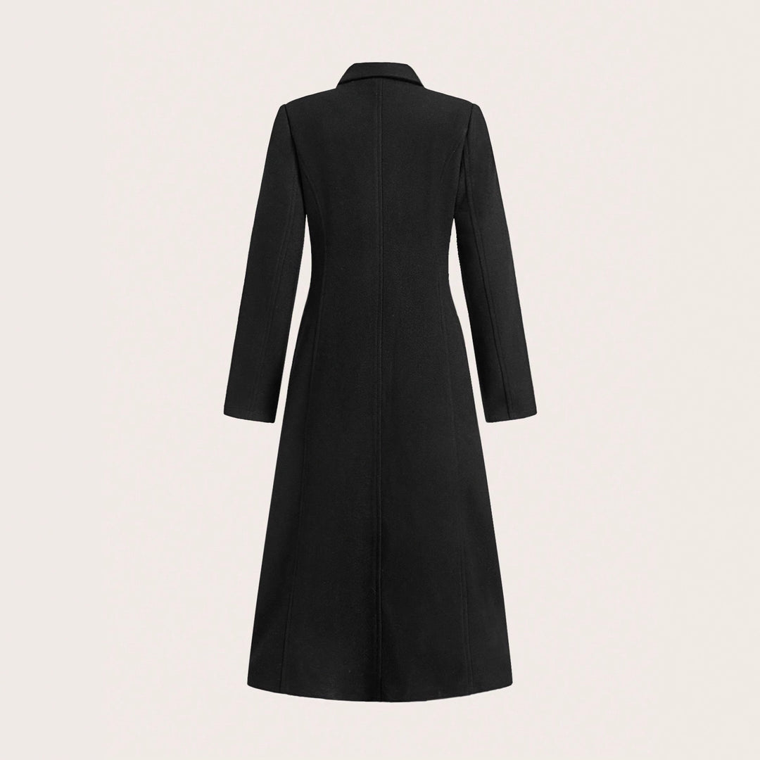 Damen eleganter, taillierter Gehrock mit doppelter Knopfleiste und schickem Revers Drune