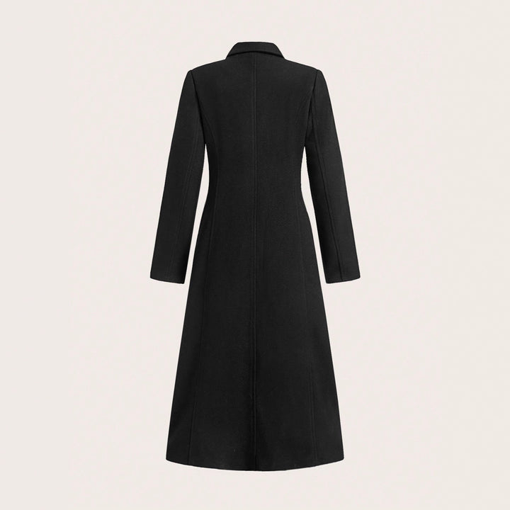 Damen eleganter, taillierter Gehrock mit doppelter Knopfleiste und schickem Revers Drune