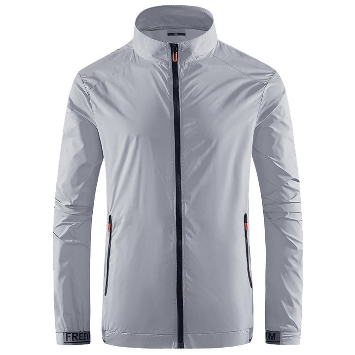 Herren Leichte Performance‑Windjacke mit hochschließendem Stehkragen Drune