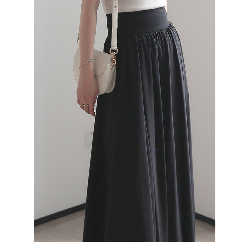 Damen Eleganter Maxi-Rock mit fließendem Schnitt Drune