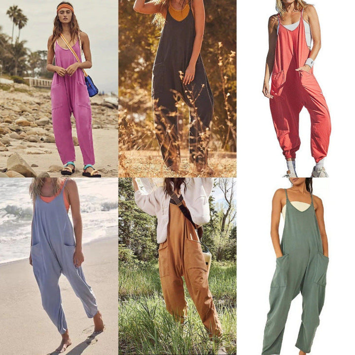 Damen Overall mit lässigem Schnitt und praktischen Taschen Drune