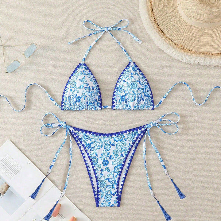 Damen Bikiniunterteil mit eleganten Quastendetails Drune