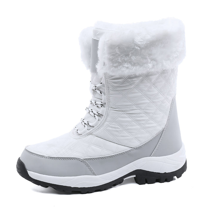 Damen Winterstiefel mit warmem Futter und rutschfester Sohle Drune