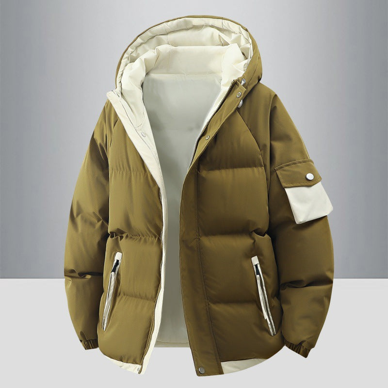 Damen Modische Steppjacke mit Kapuze