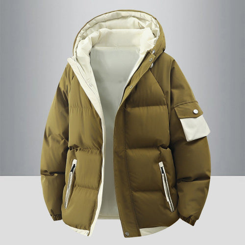 Damen Modische Steppjacke mit Kapuze