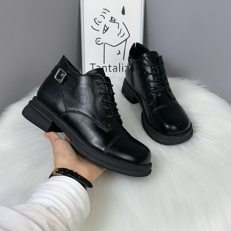 Damen Modische und robuste Schnürstiefeletten Drune