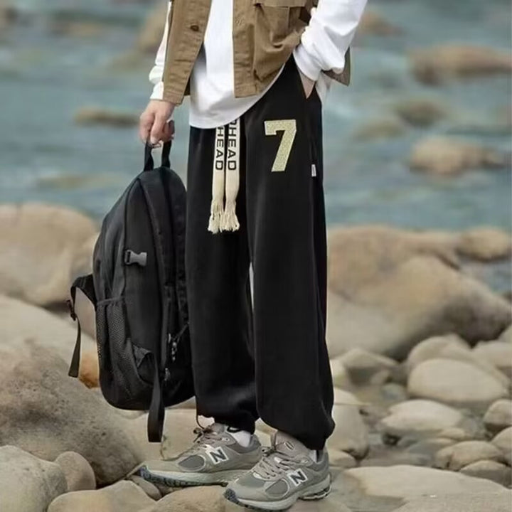 Herren Komfortable Relaxed-Fit Jogginghose Drune