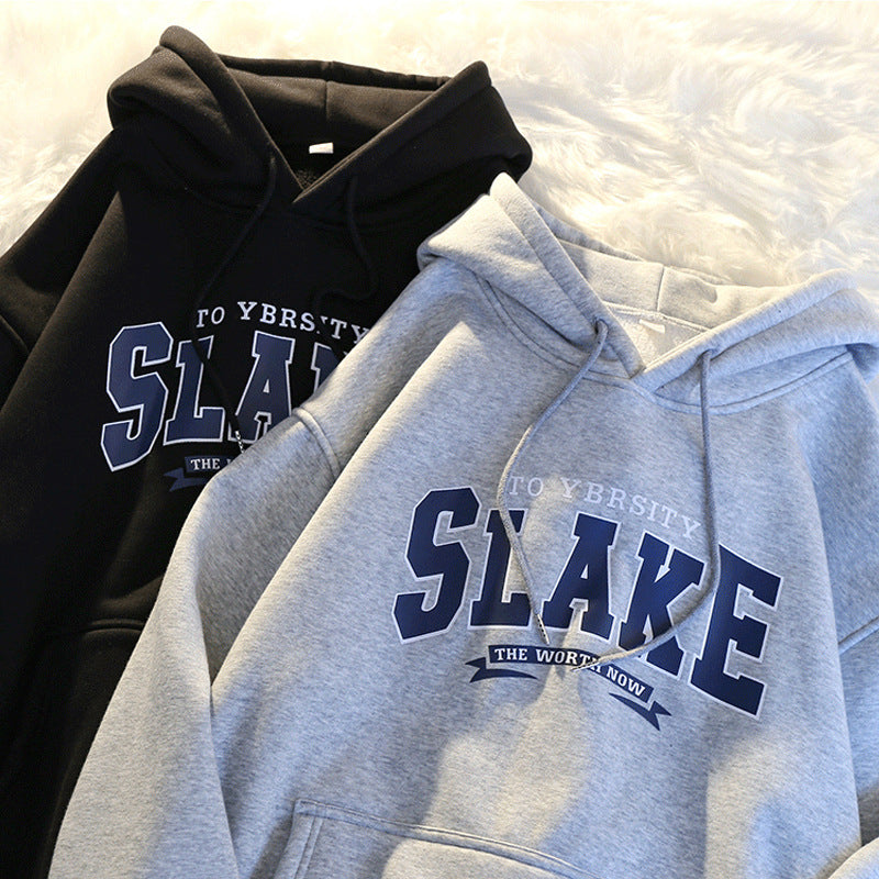 Damen Hoodie mit lässigem Print und Kapuze Drune