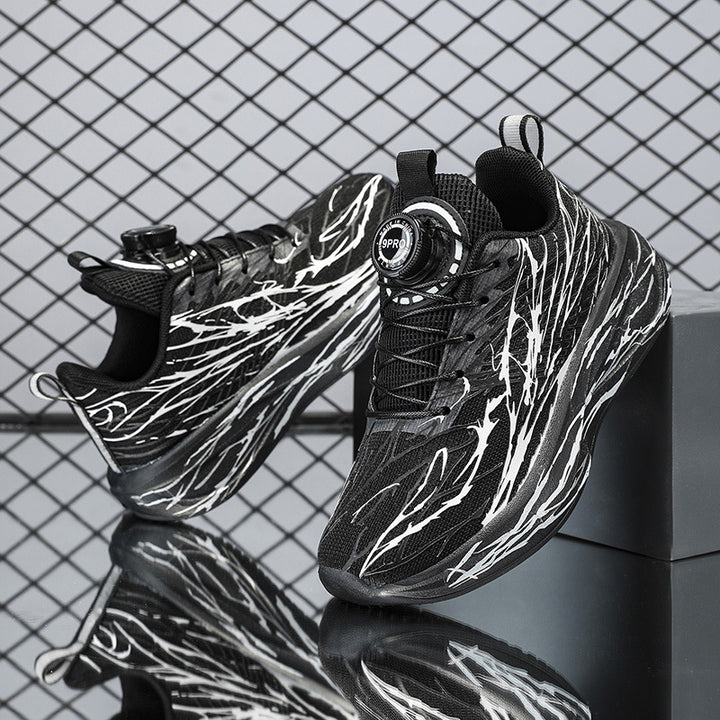 Unisex auffällige Plateau-Sneaker mit Schnelljustier-System und skulpturierter Wellenlaufsohle Drune
