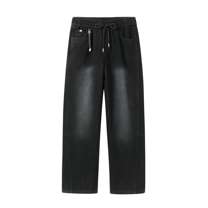 Damen Locker geschnittene Sweathose mit elastischem Bund und Kordelzug Drune