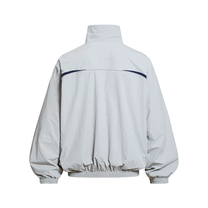 Herren Leichte Windbreakerjacke mit Stehkragen, elastischem Saum und Relaxed-Fit Drune