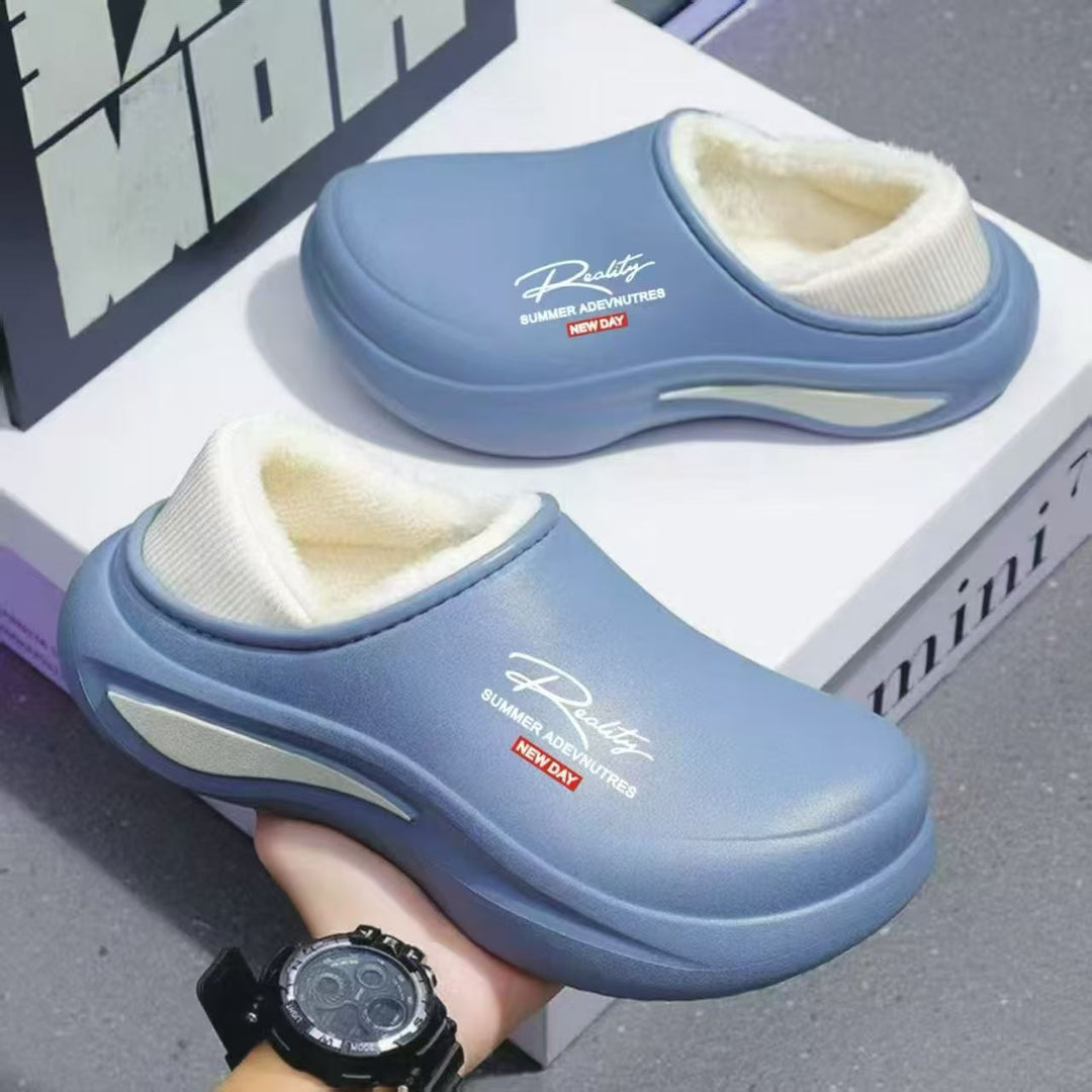 Damen Wasserdichte gefütterte Thermo‑Clogs mit weichem Schaftkragen und stoßdämpfender Leichtsohle Drune