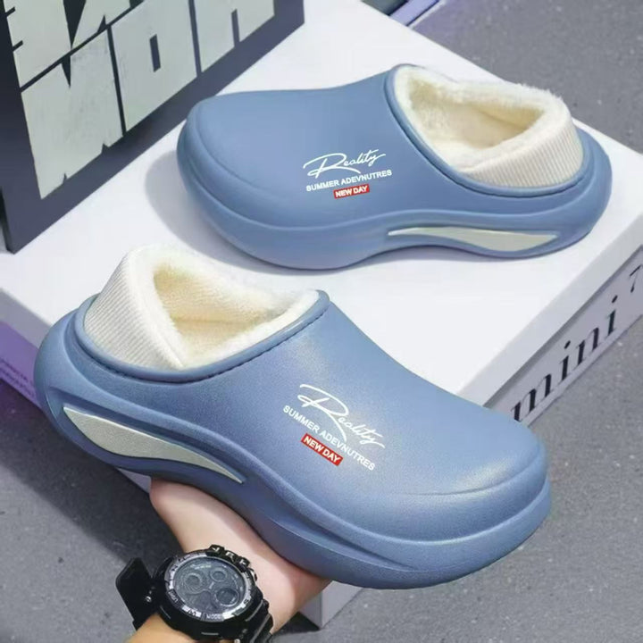 Damen Wasserdichte gefütterte Thermo‑Clogs mit weichem Schaftkragen und stoßdämpfender Leichtsohle Drune