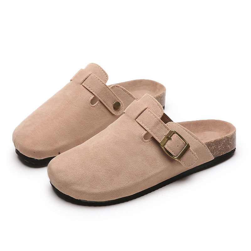 Herren Wildleder Clog mit ergonomischem Kork-Fußbett und verstellbarer Metallschnalle Drune