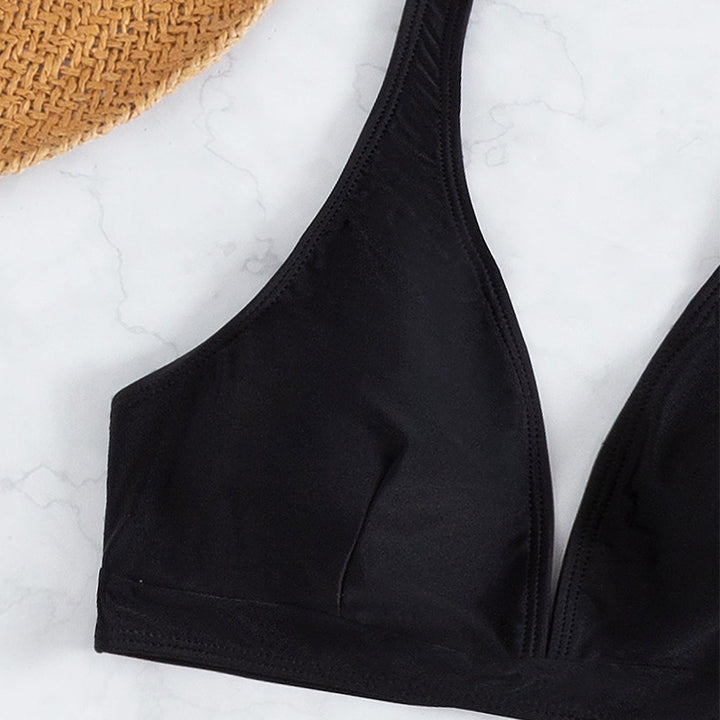 Damen Sportliches Bikini-Set mit leicht gepolstertem Oberteil und elastischen Shorts Drune