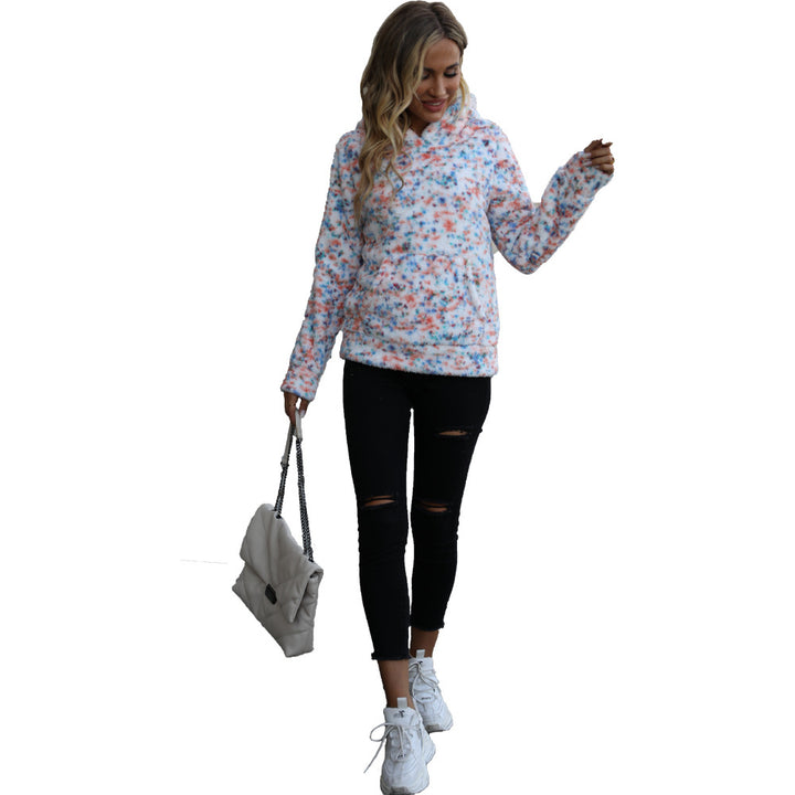 Damen Fleece-Pullover mit Kapuze Drune