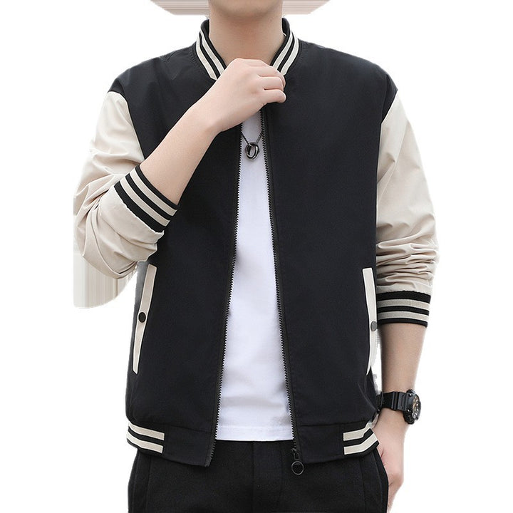 Herren Leichte Übergangsjacke mit Strickkragen Drune