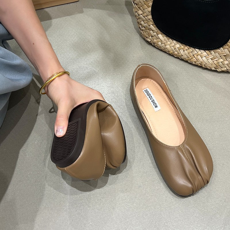 Damen bequeme Ballerinas mit flexibler Sohle und atmungsaktivem Obermaterial Drune