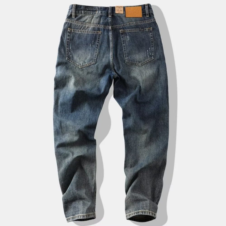 Herren Modische Destroyed Jeans Drune