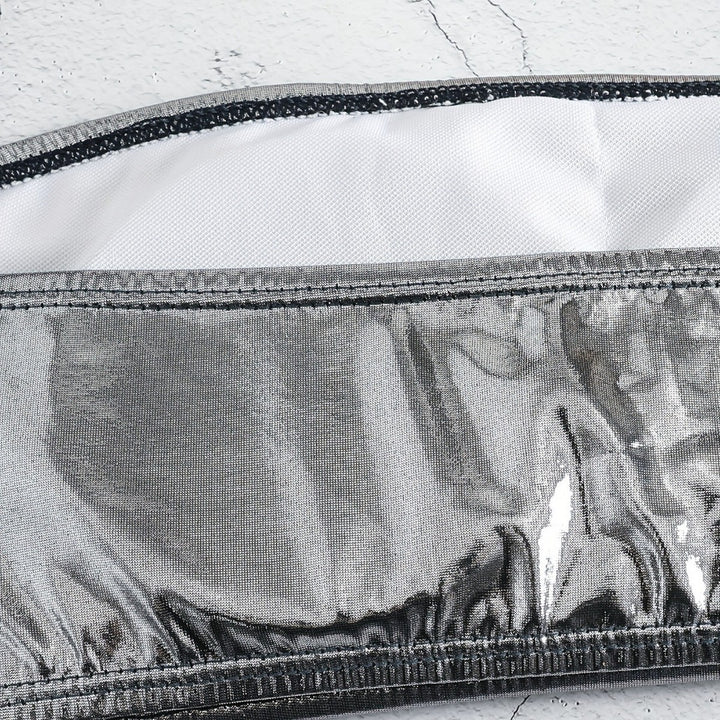 Damen Bandeau-Bikini mit eleganter Glanzoptik und modischen Muscheldetails Drune