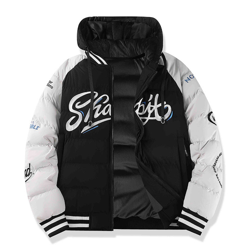 Herren Sportliche Steppjacke mit hohem Kragen und Reflektierenden Details Drune