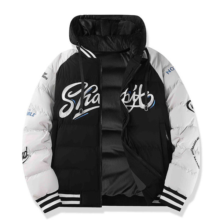 Herren Sportliche Steppjacke mit hohem Kragen und Reflektierenden Details Drune