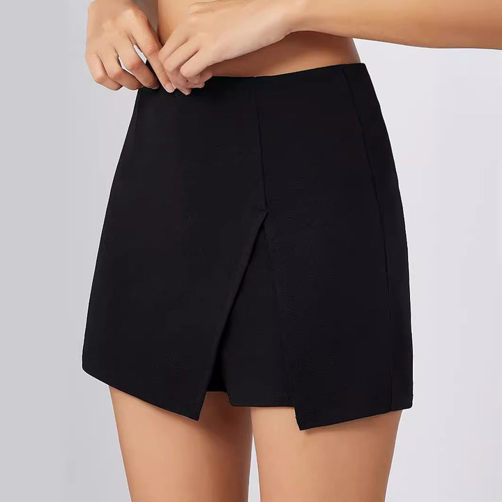 Damen asymmetrisches Kleidungsstück mit schwingendem Saum Drune