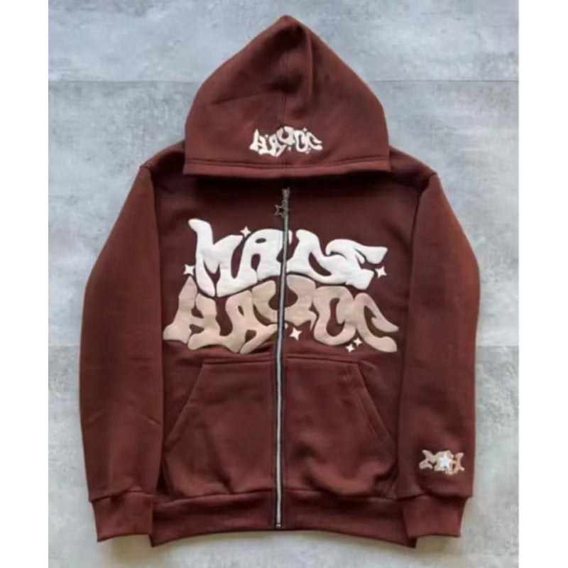 Damen Kapuzenjacke mit grafischem Schriftzug und lässigem Schnitt Drune