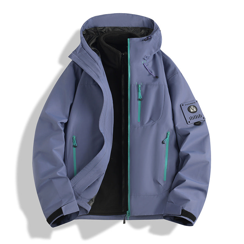 Herren Funktions-Softshelljacke mit abnehmbarem Fleece-Innenfutter Drune