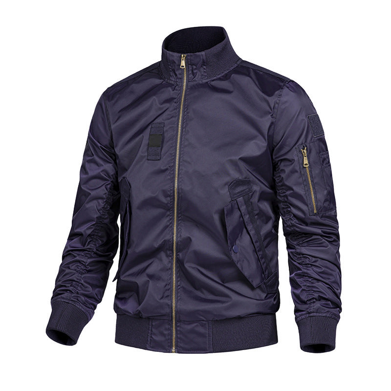 Herren Modische Bomberjacke mit Utility-Taschen Drune