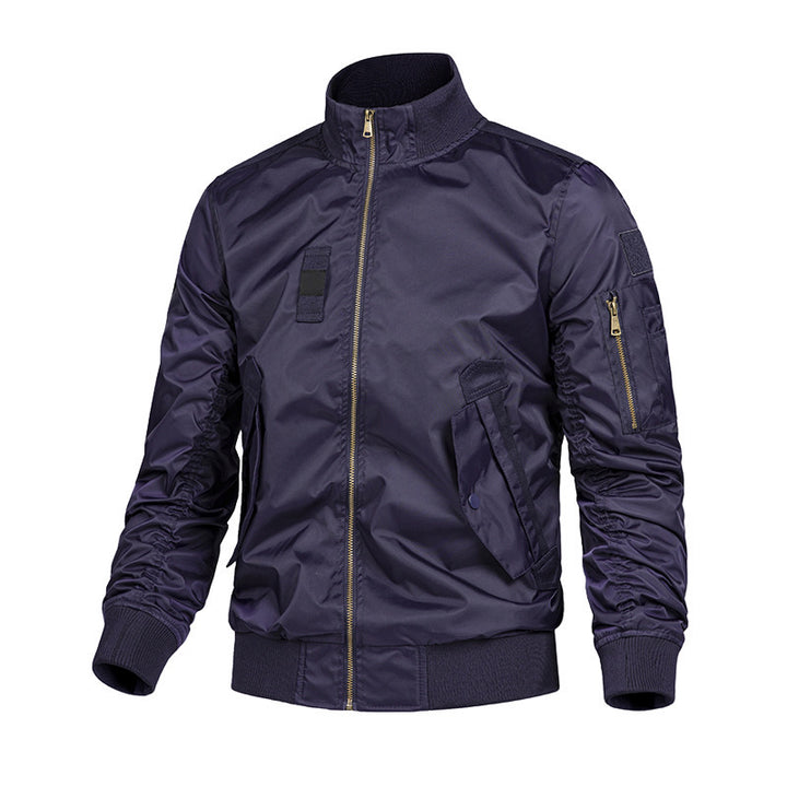 Herren Modische Bomberjacke mit Utility-Taschen Drune